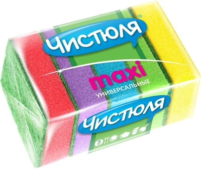 Губка д/посуды "Чистюля" поролон  макси 5шт/72 — купить в Нижнем Новгороде | Интернет-магазин ЛегСнаб